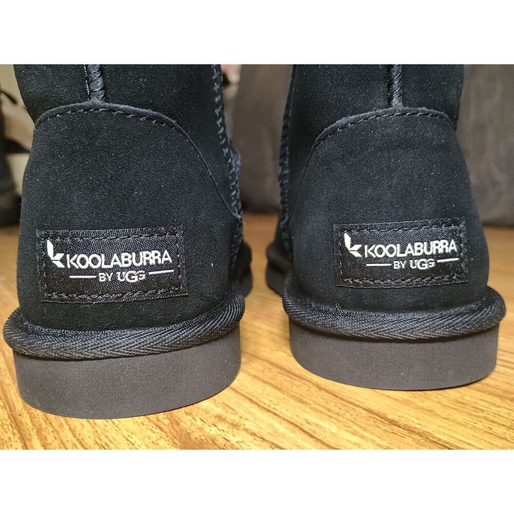 Koolaburra by UGG Black Suede Faux Fur Lined Boots - Picture 4 of 7